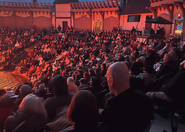 A full-house audience watches a Solvang Theaterfest evening performance. (Courtesy photo)