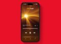 Apple Music's AutoMix feature in action
