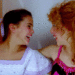 Actors Marcie Leeds and Mayim Bialik portray young Hillary and CC.