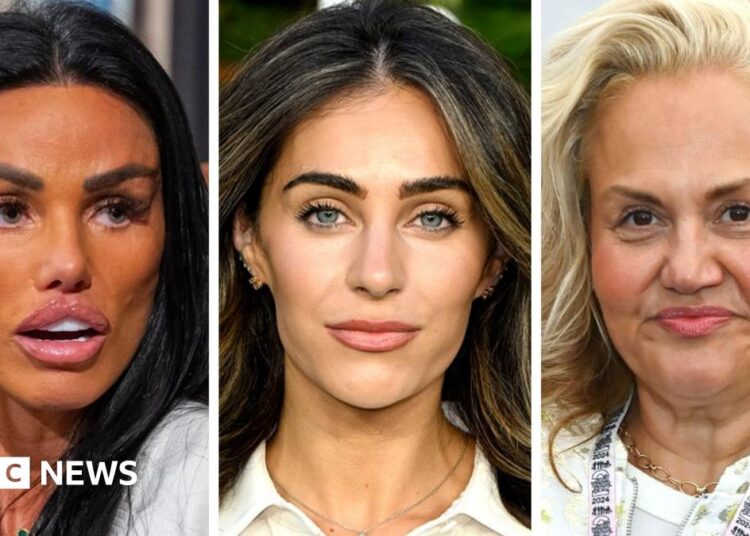 Katie Price, Lydia Millen and Caroline Hirons