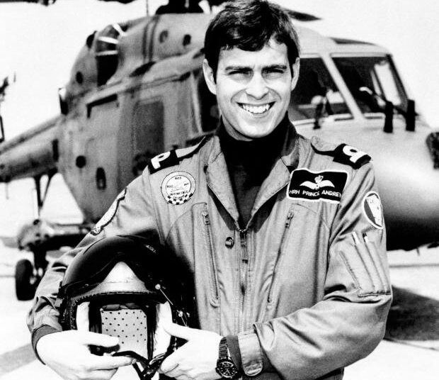 Prince Andrew, who joins 702 Naval Air Squadron at Portland, Dorset.