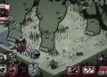 A boss fight with a dinosaur in Mewgenics.