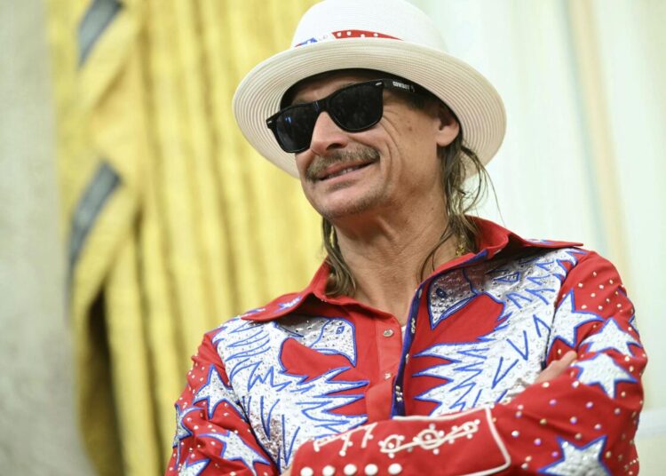 Kid Rock when he wasn't wearing an American flag as a poncho.