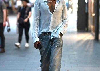 UK reality star Vas J Morgan (pictured) has been spotted soaking up the Sydney sun, fuelling speculation he is in town for a Mardi Gras appearance alongside close friend Rita Ora