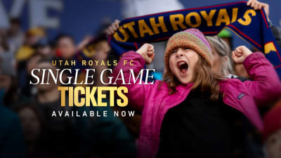 Utah Royals FC 2026 Single-Game Tickets Available Wednesday Morning at 9:30a MT via UtahRoyals.com