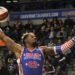 Harlem Globetrotter Spider Sharpless goes for a slam dunk during a game against the Washington Generals at Mohegan Arena in Wilkes-Barre Twp. (FILE)