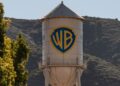 The Warner Bros. water tower is seen at Warner Bros. Studios in Burbank, Calif., Dec. 5, 2025. (AP Photo/Jae C. Hong, File)