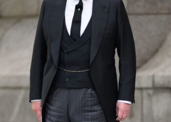 Prince Andrew in a black suit