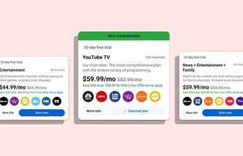 youtube tv plans
