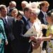 From L to R: Princess Eugenie, Peter Philips, Princess Beatrice, the Prince and Princess of Wales, Prince Harry, and Zara and Mike Tindall at a service marking the 60th anniversary of the Coronation Queen Elizabeth II at Westminster Abbey in June 2013