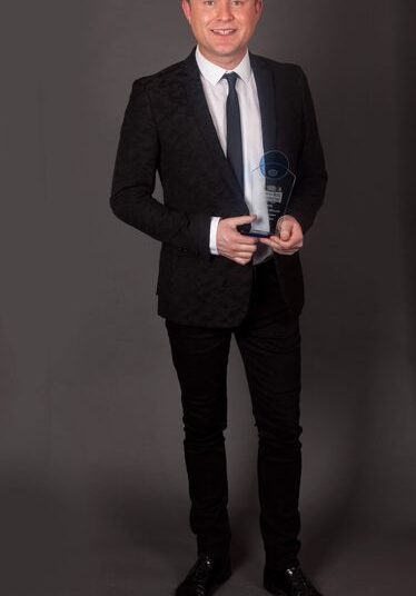 Michael English with his Sunday World Male Vocalist of the Year award in 2018