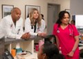 Donald Faison, Sarah Chalke and Judy Reyes in ABC's "Scrubs" revival.