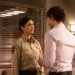 Morena Baccarin as Sheriff Mickey Fox and Christopher Gorham as Travis Fraley — 'Sheriff Country' Season 1 Episode 9