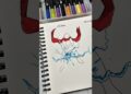 How to draw stickman with (Chidori, Rasengan) #stickman #howtodraw #shorts #artist