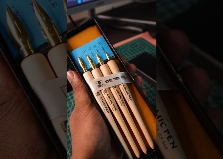 Drawing with Manga Pen 🖋️✨ #shorts #art #beginnerarttips #arttips #drawing