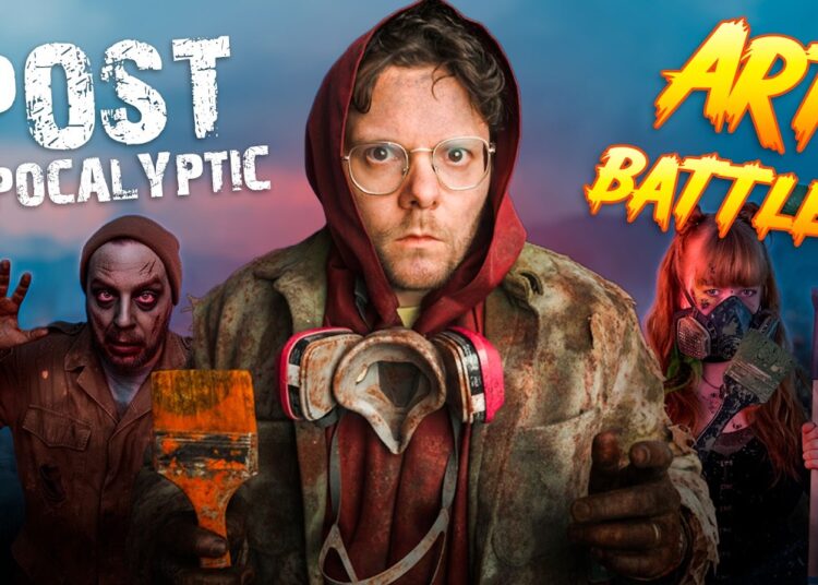 I Battle 3 Artists in a POST APOCALYPTIC Art Battle!