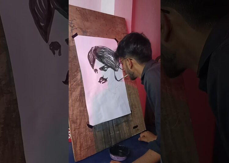 “Sidhu Moose wala”Drawing 💥🔥#shorts #sidhumoosewala #artist