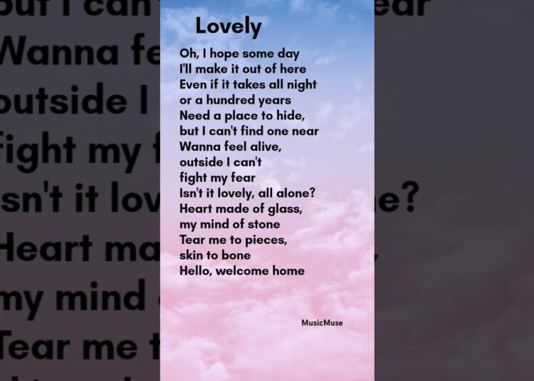 lovely – Billie Eilish and Khalid lyrics #music #love #lyrics #songlyrics