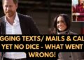 BEGGING TEXTS & MAILS ..SUSSEXES DUMPED – HERE IS WHY #royal #meghan #princeharry