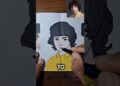 Drawing Mike from Stranger Things 😱😳 #shorts #art #strangerthings  #mike #drawing