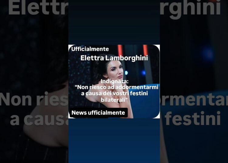 Elettra lamborghini si infiamma #vip #tv #social #gossip #elettra #show #palco #donne #sanremo #web