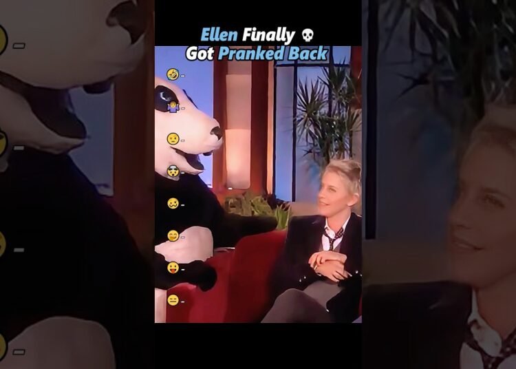 Ellen Finally Got Pranked Back 💀 #SarahPaulson #theellenshow #celebrity #usa #funny