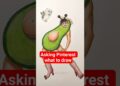 Asking Pinterest what to draw | Weird OC Edition! 👀 #art #drawing #pinterest #artchallenge #artist