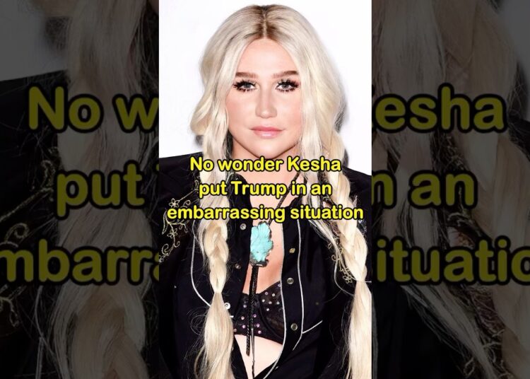 No wonder kesha put trump in an embarrassing situation-1#shorts#celebrity#trump#kesha