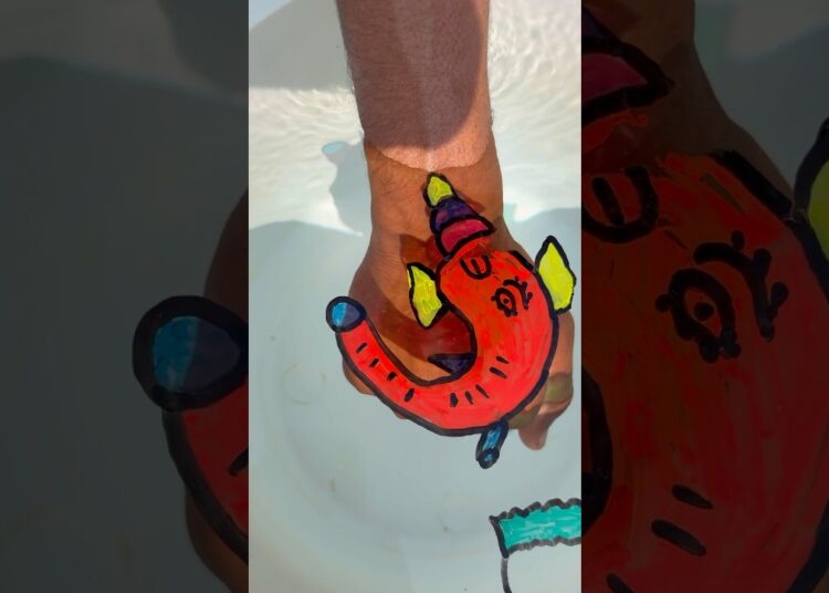 Wow 😮 to draw Ganesh ji drawing eyes 👀 #shorts #viral #artist