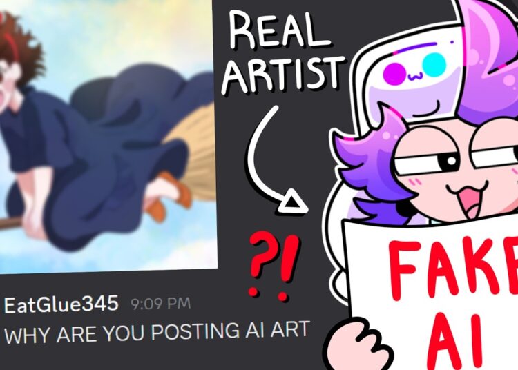 Pretending to be an AI ARTIST.. (AS A REAL ARTIST)
