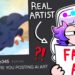 Pretending to be an AI ARTIST.. (AS A REAL ARTIST)