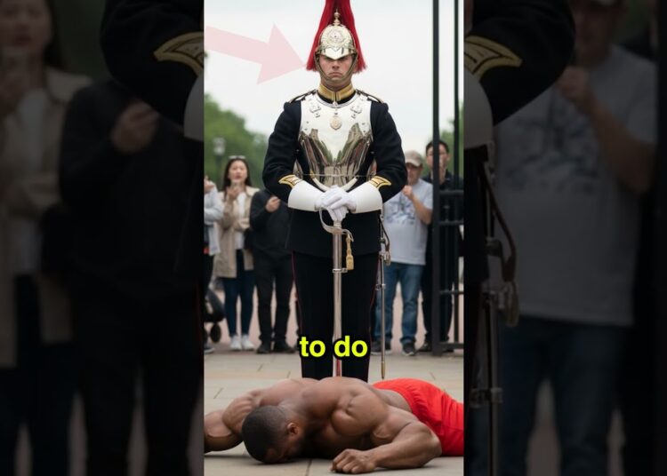 BODYBUILDER PROVOKES ROYAL GUARD AND REGRETS IT #royalguards #kingsguard