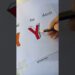 Y letter #art #drawing #shorts #artist