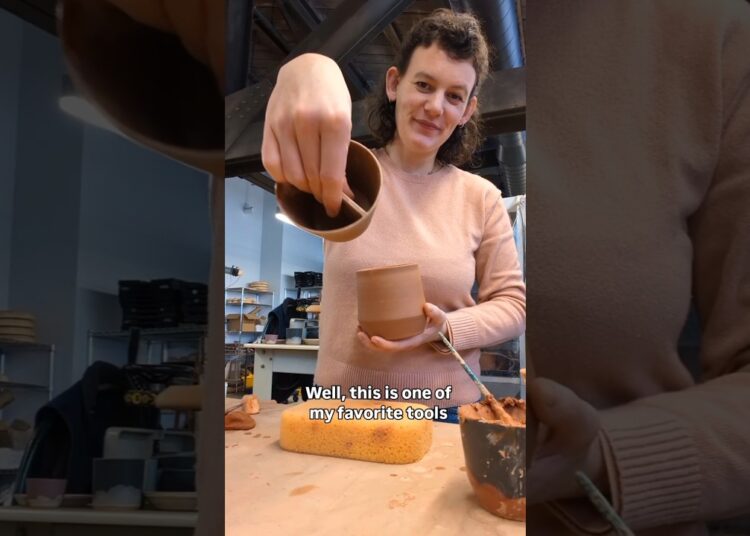 Favorite 3D Printed Pottery Tool! #artist #ceramic #pottery #3dprinting