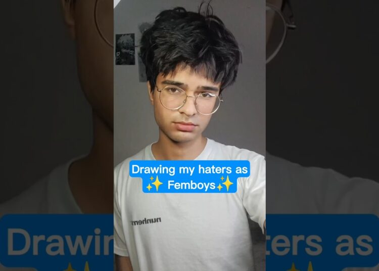 Drawing my haters as Femboys😋👉🏼👈🏼 | SAKSHU #art #drawing #shorts