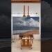 Rain over Race Point | 40×60” | Oil on Canvas #oilpainting #art #painting #seascape #artist