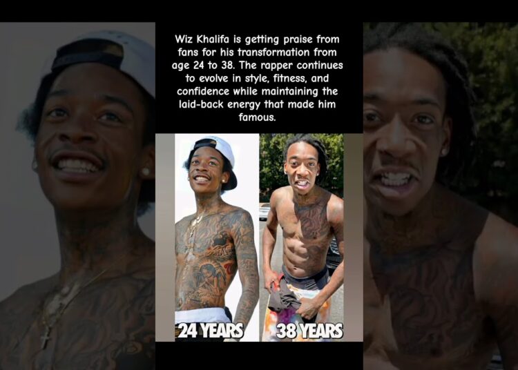Younger Than Before: Wiz Khalifa’s Transformation From 24 to 38 #celebrity
