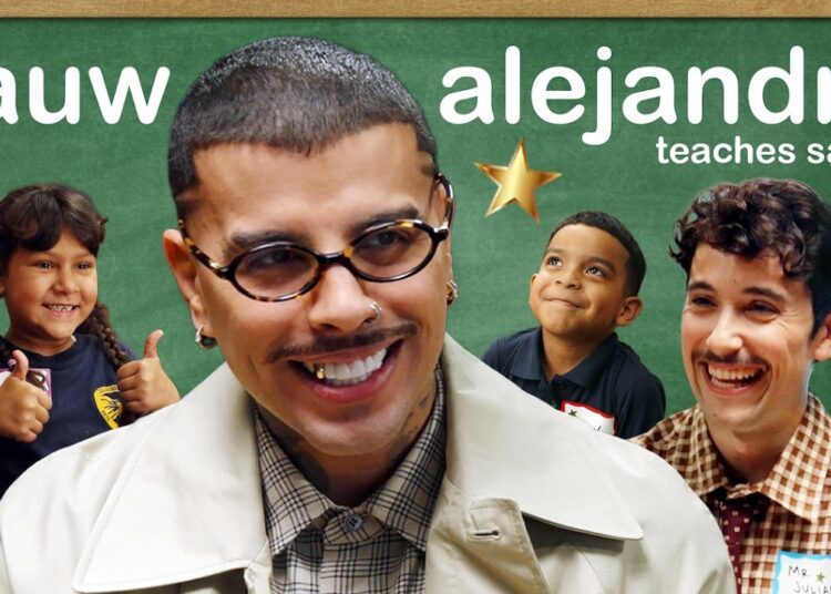 Rauw Alejandro Salsa Dances with 1st Graders