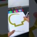 Drawing, But The Gold Marker is HUGE! Very Satisfying! (#Shorts)