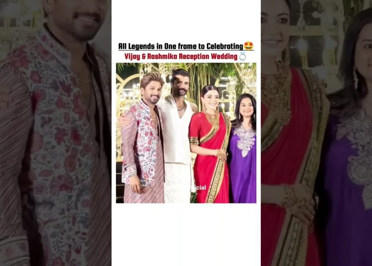 Virosh wedding reception 🔥🤩💍 #viral #rashmikamandanna #vijaydevarakonda #reception #celebrity #love
