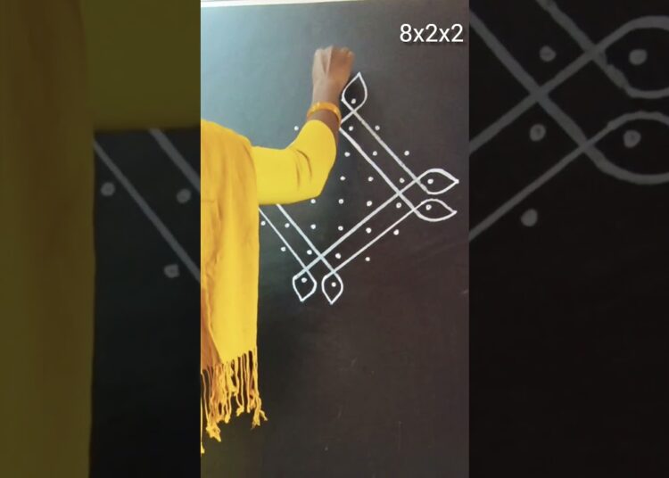 #8×2#ytshorts#shorts#art#drawing#treandingshorts#pen#new#mondaykolam#shortvideo#@Jessybangaram2729