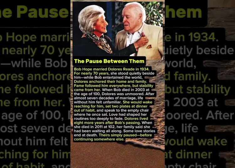 The Pause Between Them. Bob Hope and Dolores. #shorts #famous #celebrity #hollywood