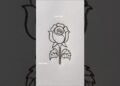 how to draw a rose ❤️🌹 #art #drawing #artist #artwork #draw