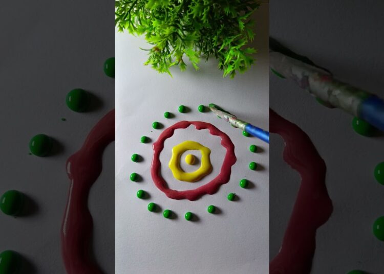water colour drop mixing rangoli #art #drawing #satisfying #comedy #mixing #funny #viral