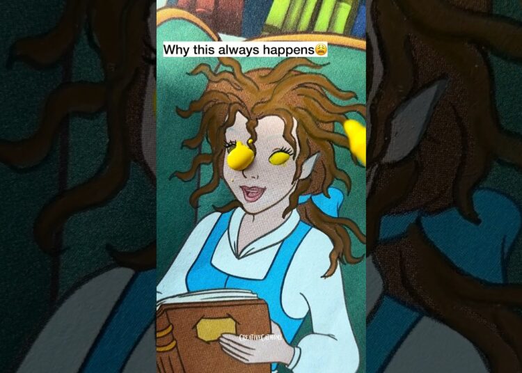 Belle was a WITCH??🤫 #shorts #art #disney