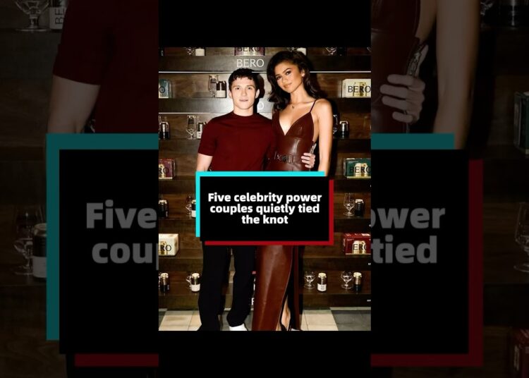 Five celebrity power couples quietly tied the knot. #us #celebrity