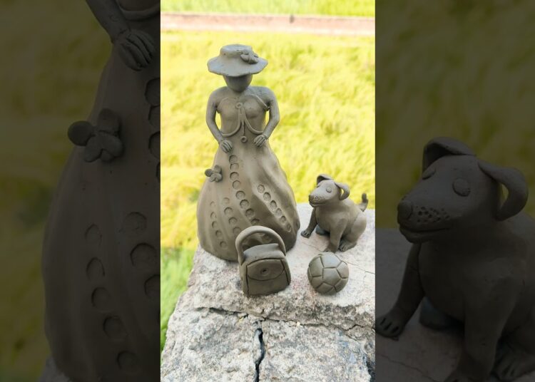 diy clay cindrella, #claytoy, #art #creativeclayideas #miniature #diy #kitchenset #chinaclay