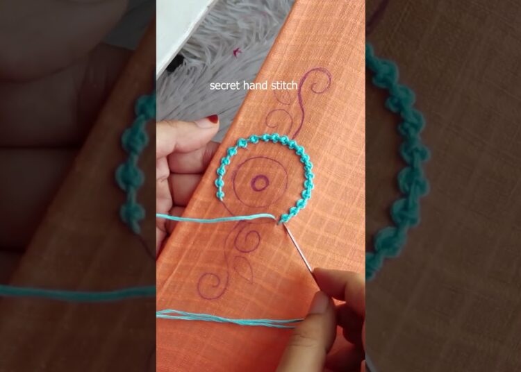 Amazing Supper Easy Stitch Design For Beginners #shortvideo #trendingvideo #embroidery #art