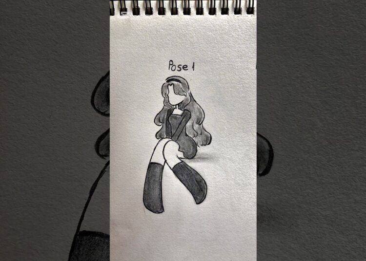 How to draw a girl’s body✏️ #howtodraw #art #drawing #artist #shorts