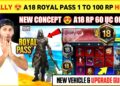 BIG CHANGES 😍 A18 Royal Pass 1 TO 100 RP is Here | Next Royal Pass Bgmi | Pubg New Royale Pass